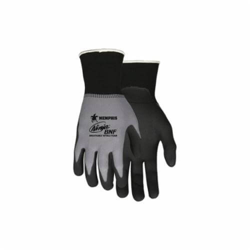 MCR Safety N96790M Ninja® N96790 Dipped Ergonomic General Purpose Gloves, Coated, Standard Finger/Wing Thumb Style, M