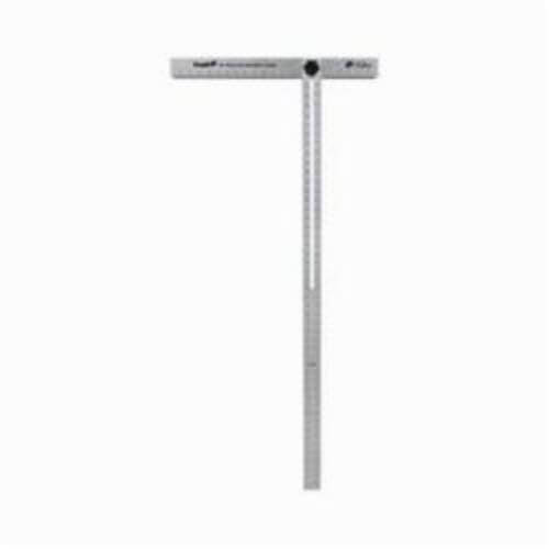 Empire® 419-48 Adjustable Head Super Heavy Duty T-Square, 48 in L, 1/16 in Graduation, 48 in Tongue, Aluminum