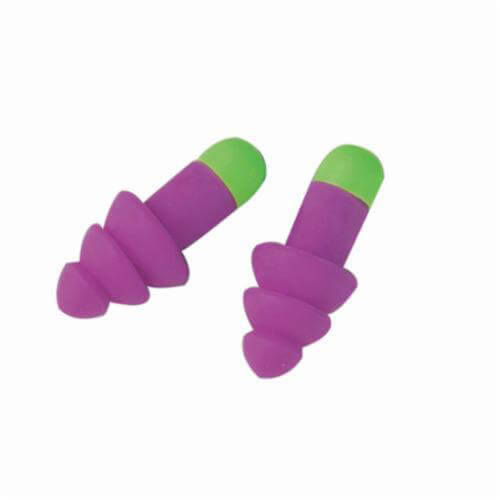 Moldex® 6400 Rockets® Multi-Use Earplugs, 27 dB Noise Reduction, Flange Shape, ANSI S3.19-1974, Reusable, Uncorded Design, 1 pair