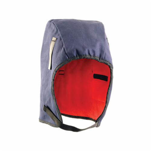 OccuNomix Hot Rods® LB600 Classic Mid Length Winter Liner, 2-Layer, Hook and Loop Chinstrap, Cotton Twill Shell/Fleece Lining, Navy