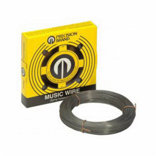 Precision Brand® 21035 Solid Music Wire, #15 Wire, 0.035 in dia x 306 ft L, High Carbon Steel Alloy