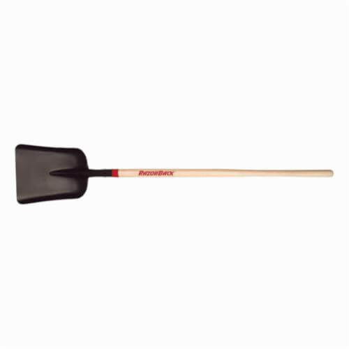 Razor-Back® 79805 Scoop Shovel, Steel Blade, 48 in Handle Length, Hardwood Handle