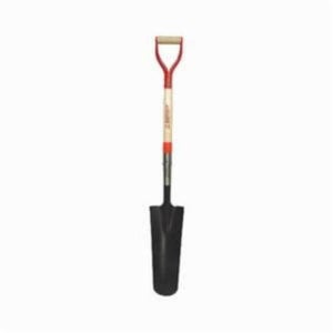 Razor-Back® 47103 Drain Spade Shovel, 16 in L x 4-3/4 in W, Steel Blade, 29 in Handle Length, White Ash/Steel Handle