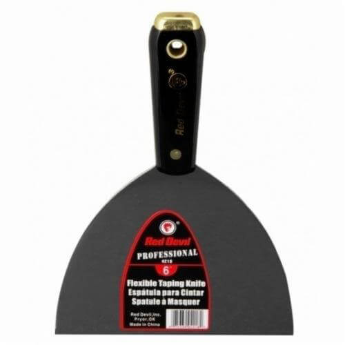 Red Devil® 4218 4200 Professional Taping Knife, 6 in W, High Carbon Steel Blade, Flexible Blade Flexibility