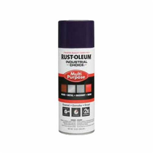 Rust-Oleum® 257399 1600 System Multi-Purpose Enamel Spray Paint, 12 oz Container, Liquid Form, Purple, 12 to 15 sq-ft/can Coverage