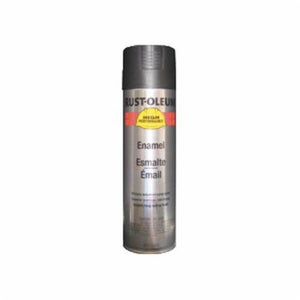 Rust-Oleum® V2177838 V2100 System Enamel Spray Paint, 15 oz Container, Liquid Form, Black, 12 to 20 sq-ft/can Coverage
