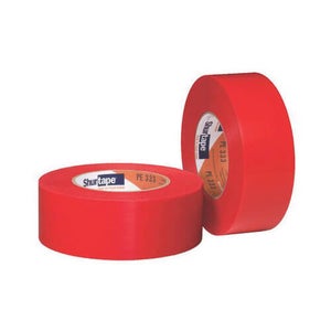 Shurtape® 104068 PE 333 Non-UV-Resistant Masking Film Tape, 55 m L, 72 mm W, 7 mil Thick, Synthetic Rubber Adhesive, Poly Back
