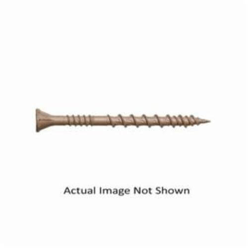 Simpson Strong-Tie® DSVT2MB Deck-Drive™ DSV Wood Screw, #10, 2 in OAL, Ribbed Flat Head, 6-Lobe Drive
