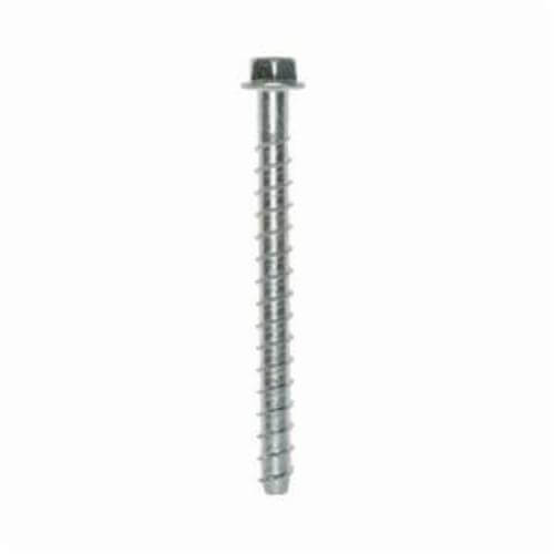 Simpson Strong-Tie® THD37500H Heavy Duty Screw Anchor, 3/8 in dia, 5 in OAL, Hex Washer Head Drive, Carbon Steel, 2-1/2 in D Min Embedment