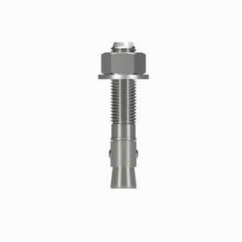 Simpson Strong-Tie® WA754144SS Wedge-All® Wedge Anchor, 3/4 in dia, 4-1/4 in OAL, 2-3/8 in L Thread, 303/304 SS