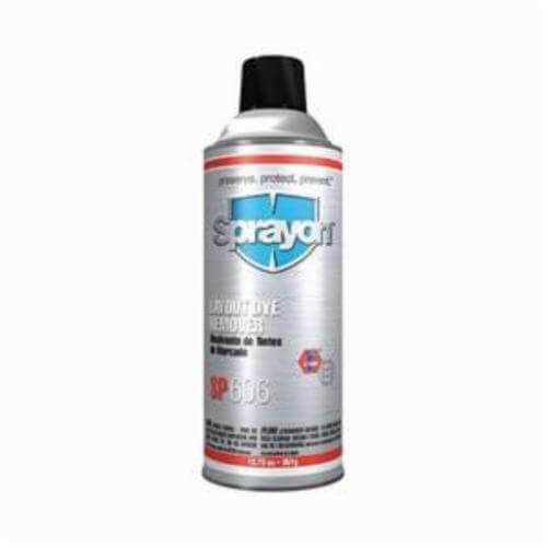 Sprayon® S00606000 SP™606 Layout Dye Remover, 0.8 specific gravity, 0.93% VOC, 16 oz Aerosol Can, Clear, Liquid