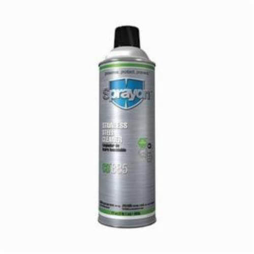 Sprayon® S00885000 Heavy Duty SS Cleaner, 20 oz Can, 17 oz Net Weight, Liquid, Milky White Emulsion, Lemon Odor/Scent
