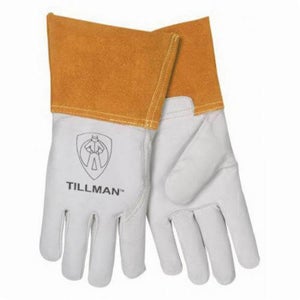 Tillmanâ„¢ 1328 Welding Glove, 4 in, Premium Grade, Goat Skin Leather, Unlined, Heat Resistant, Pearl