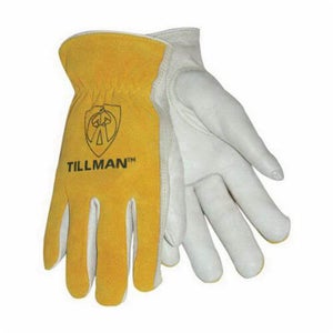 Tillmanâ„¢ 1414L Standard Grade General Purpose Gloves, Drivers, Keystone Thumb Style, L, Grain Cowhide Leather Palm, Cotton