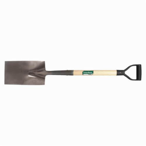 UnionTools® 46173 Garden Spade Shovel, 28 in L Handle, Steel Blade, Hardwood Handle