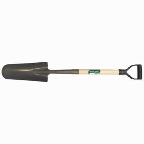 UnionTools® 47107 Drain Spade Shovel, 14 in L, Tempered Steel Blade, 27 in Handle Length, Hardwood Handle