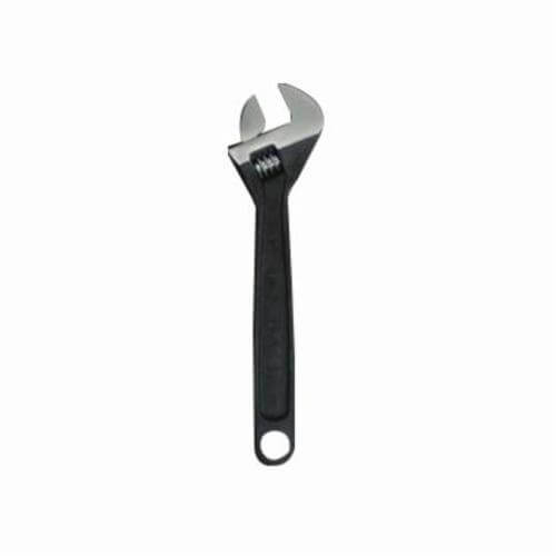 Urrea® 715 Adjustable Wrench, 1-11/16 in, 15 in OAL, Alloy Steel Body, Alloy Steel, Polished Chrome/Nickel Plated, ASME B107.8