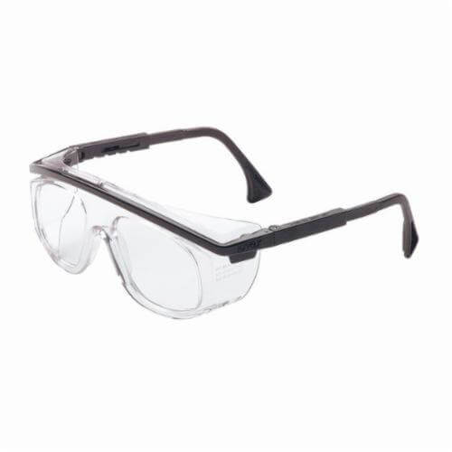 UVEX® By Honeywell S1359 Astrospec® 3000 Lightweight Protective Glasses, Universal, Scratch Resistant Clear Lens, Full Black Frame