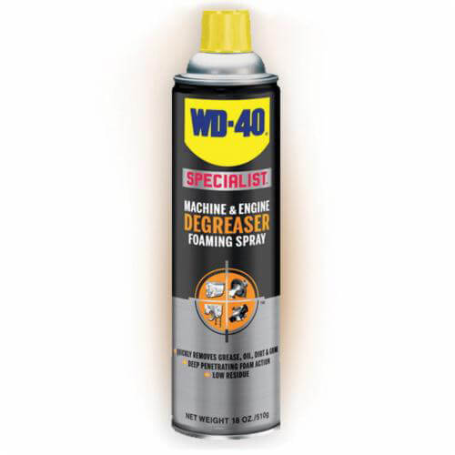 WD-40® 300070 Specialist® Degreaser Foaming Spray, 18 oz Aerosol Can, Liquid, Clear Glass, Citrus, 10.5 to 11.5 Ph, 212°F Boiling