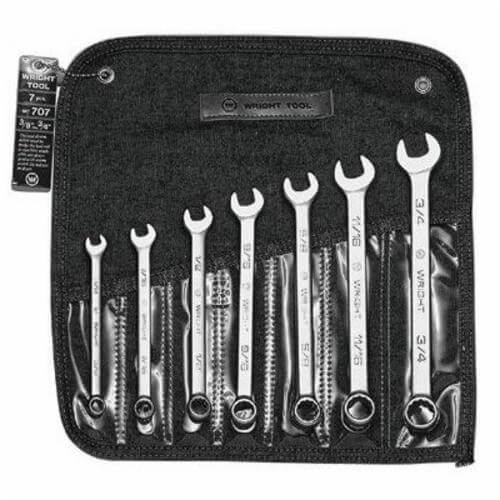 WrightGrip™ 707 Combination Wrench Set, 7 pc, 3/8 to 3/4 in