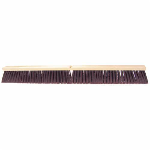 Weiler® 42149 Push Broom, 36 in OAL, 3-1/4 in L Trim, Maroon Polystyrene Bristle