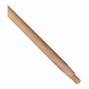 Weiler® 44019 Threaded Tip Broom Handle, 1-1/8 in dia x 60 in L, Hardwood, Natural