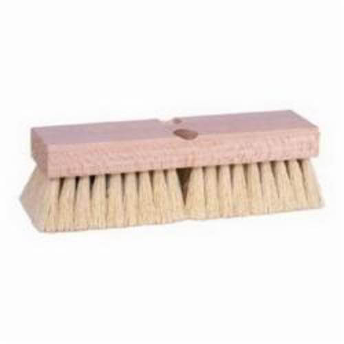 Weiler® 44028 Deck Scrub Brush, 10 in L x 3 in W Block, 10 in OAL, 2 in L Tampico Trim