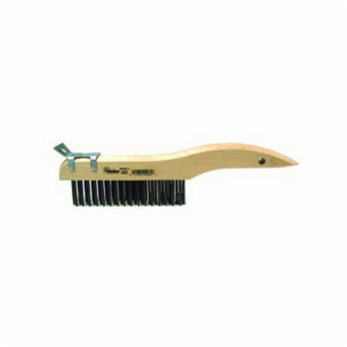 Weiler® 44065 Scratch Brush with Scraper, 5 in Brush, 10 in L x 1-1/8 in W Block, 1-3/16 in L Steel Trim