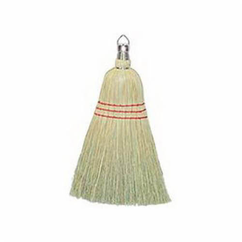 Weiler® 44266 Whisk Broom, Corn Fiber Bristle, 8-1/2 in Sweep Face, 10 in L Trim, Fiber Handle
