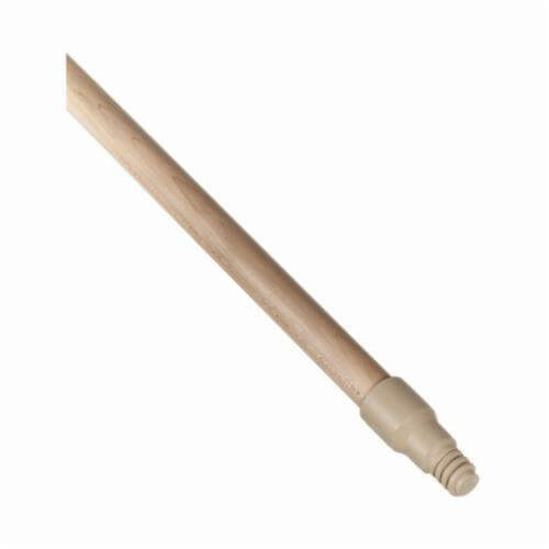 Weiler® 44301 Perma-Flex Tip Mop Handle, 15/16 in dia x 60 in L, Hardwood Handle/Plastic Tip, Natural