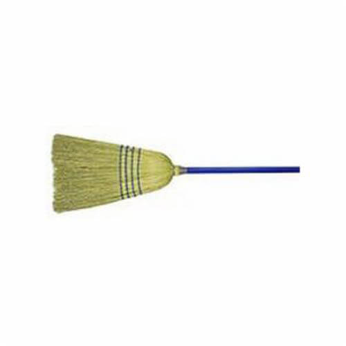 Weiler® 44548 Light Industrial Upright Broom, Corn/Fiber Bristle, 17 in L Trim, Wood Handle, 57 in OAL