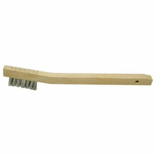 Weiler® 44551 Wire Drawn Scratch Brush, 7-3/4 in L x 3/8 in W Block, 1/2 in L SS Trim