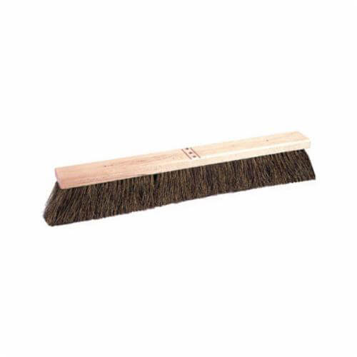 Weiler® 44584 Push Broom, 24 in OAL, 4 in L Trim, Coarse Sweep Face, Natural Palmyra Bristle