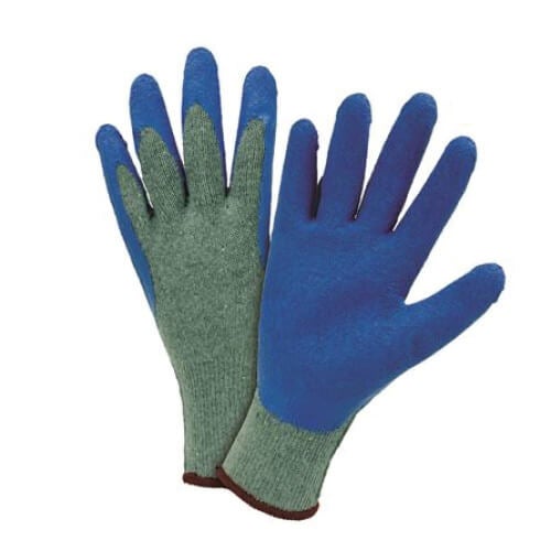 PIP® 700SLCE/L PosiGrip™ Unisex General Purpose Gloves, Coated/Work, Seamless Style, L, Latex Palm, 10 ga Polyester, Blue/Gray