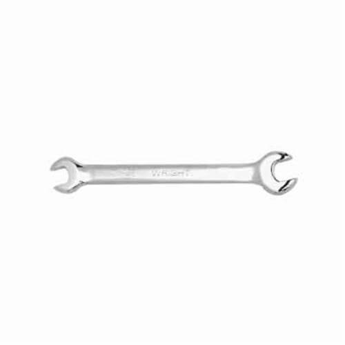 Wright® 1318 Open End Wrench, 1/2 x 9/16 in Wrench, 15° Offset, 7 in L, Full Polished, ASME B107.100