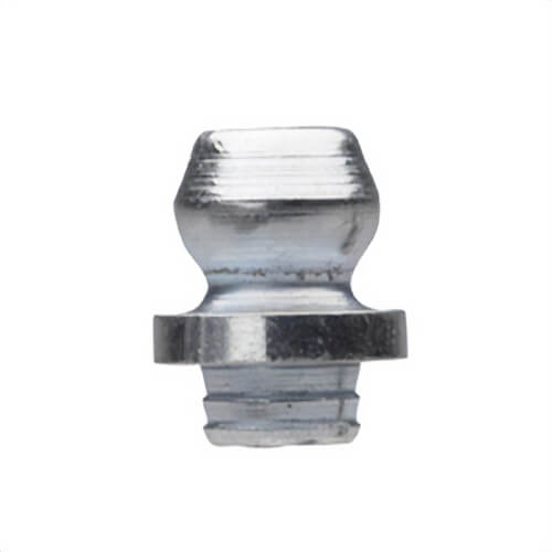 Alemite® 3009 Straight Drive Fitting, 25/64 in OAL, 3/32 in L Shank, Steel, Trivalent Zinc Plated