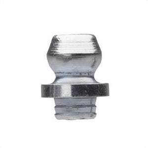 Alemite® 3009 Straight Drive Fitting, 25/64 in OAL, 3/32 in L Shank, Steel, Trivalent Zinc Plated