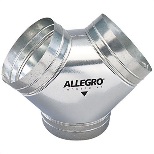 Allegro® 9600-Y Industries Y-Duct Connector, 16 in dia, 10.5 lb