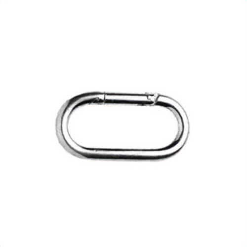 Baron 2440-3/8 Spring Hook, 3/8 in, Steel, Zinc Plated