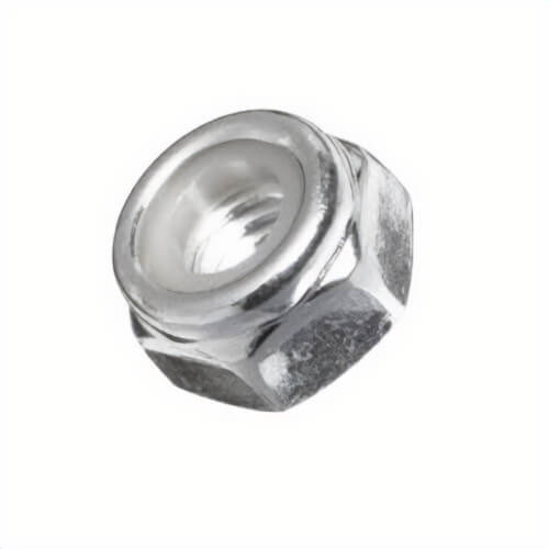 BBI® 305199 NE Series Standard Lock Nut, 1-8, Low Carbon Steel, Zinc Clear Trivalent, 2 Material Grade, Right Hand Thread