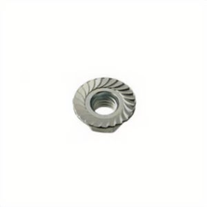 BBI® 857180 Case Hardened Hex Head Serrated Flange Locknut, 1/4-20, Low Carbon Steel, Zinc CR+3
