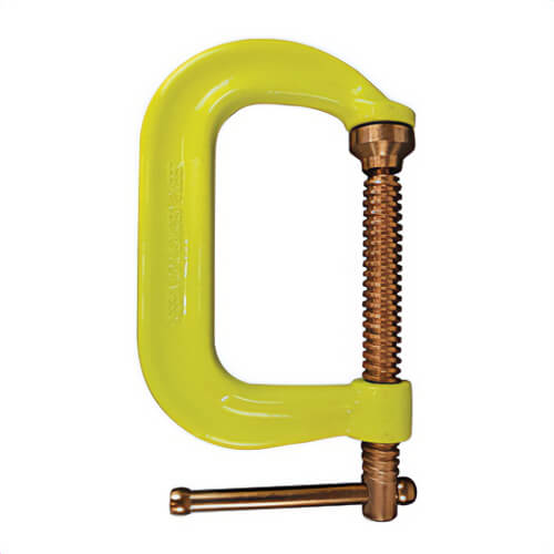 Bessey® CDF406CHV CDFCHV Regular Duty C-Clamp, 4-1/8 in D Throat, 0-6 in Clamping