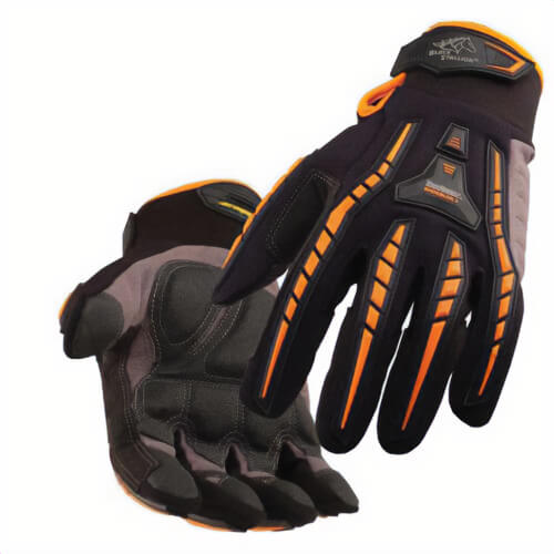 Black Stallion® GX100-LG ToolHandz® Anti-Vibration Gloves, L, Synthetic Leather/Spandex®, Strap Cuff