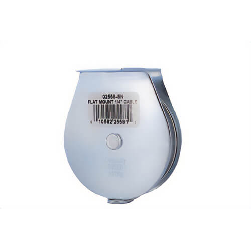 Block Division 02558 Flat Mount Pulley Block, 2-1/2 in, 1/4 in Rope, 685 lb