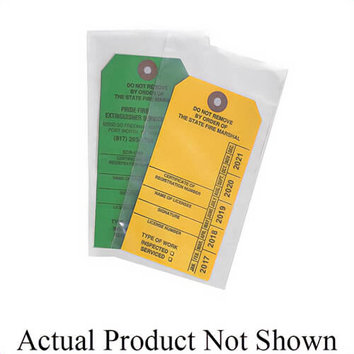 Brooks Equipment STC Standard Tag Cover, Plastic