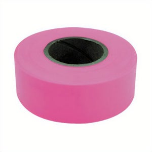 C.H.Hanson® 17003 Flagging Tape, Fluorescent Pink, 150 ft L x 1-3/16 in W, PVC