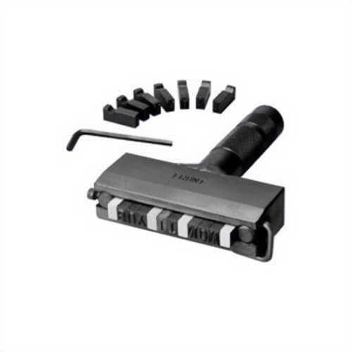 C.H.Hanson® 27621 Stamp Holder, 12 Bands, 1/8 in H Character, Alloy Steel