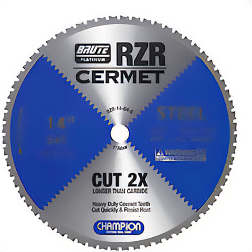 Champion Cutting Tool RZR-14-64-S Cermet Circular Saw 14 in x 64 T x 1 in