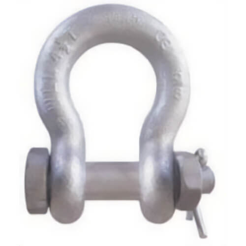 CM® MC885G Carbon Bolt Nut and Cotter Anchor Shackle, 20 ton WLL, 1-5/8 in Size dia, 1.75 in Bolt dia, Galvanized