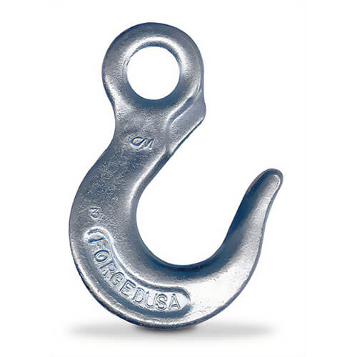 CM® 75393 Eye Slip Hook without Latch, Grade 30/43, Zinc Plated, 5,400 lb Working Load Limit, 3/8 in